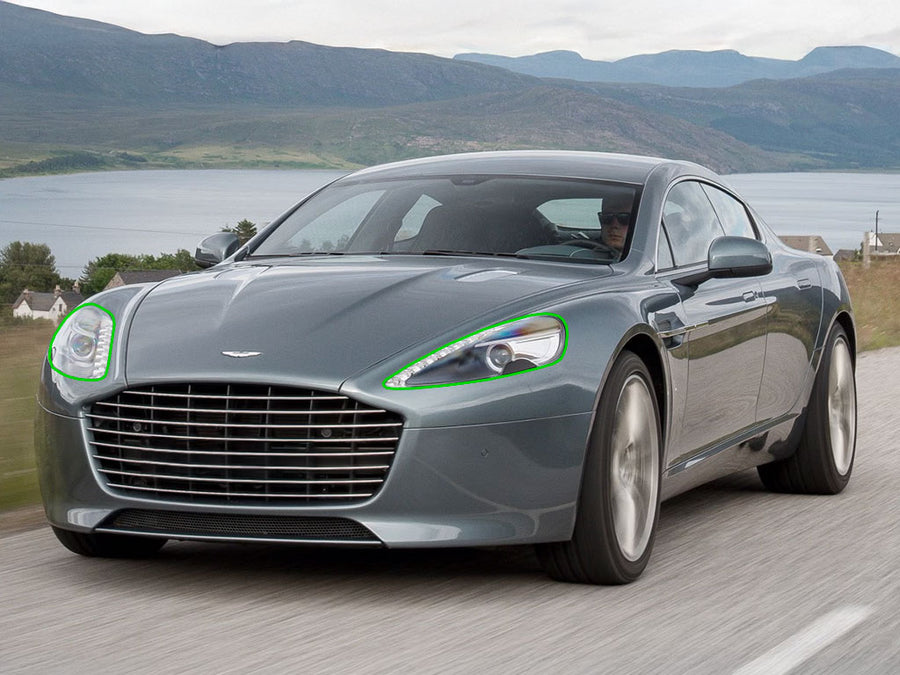 aston martin rapide 2014-2016 Headlight Protection Installation Location