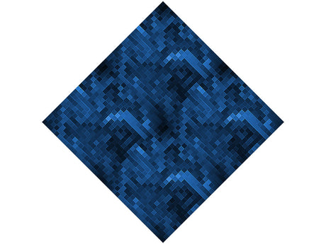 Astro Navy Pixel Vinyl Wrap Pattern