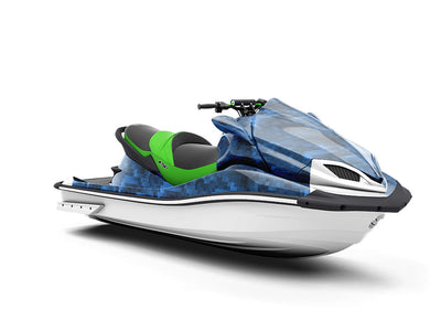 Astro Navy Pixel Jet Ski Vinyl Customized Wrap