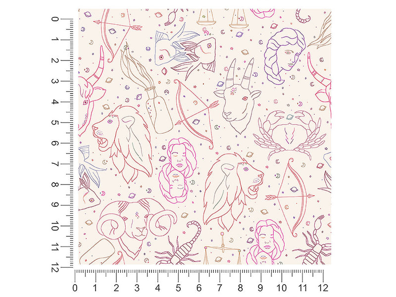 astrological outlines astrology 1ft x 1ft Craft Sheets