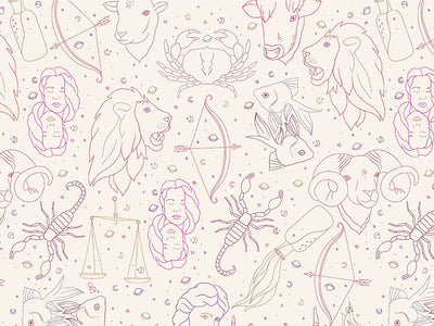 Astrological Outlines Astrology Vinyl Wrap Pattern~Rwraps Series 914 Digitally Printed Vinyl Wrap~0