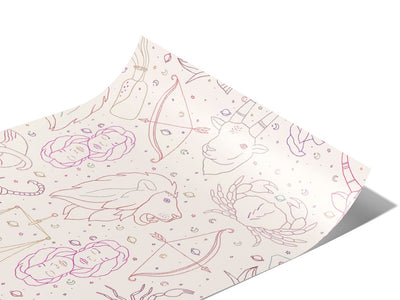 Astrological Outlines Astrology Vinyl Wraps~Rwraps Series 914 Digitally Printed Vinyl Wrap~0