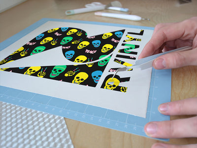 at peace skull and bones Easy Weed Craft Vinyl