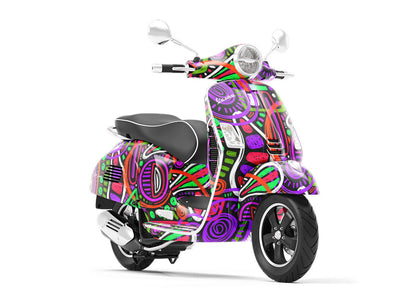 Atlantic City Abstract Vespa Scooter Wrap Film