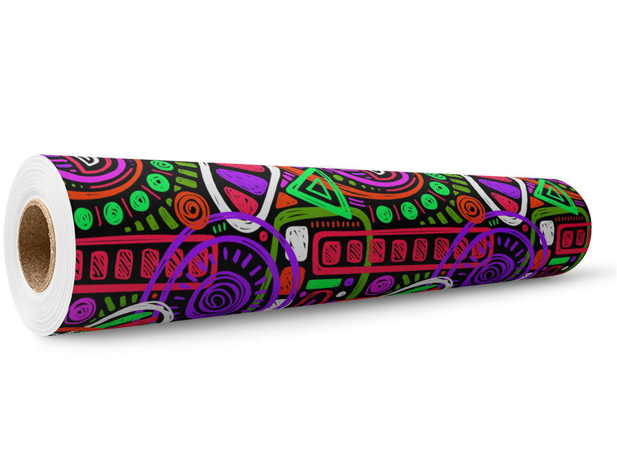 Atlantic City Abstract Wrap Film Wholesale Roll~Rwraps Series 914 Digitally Printed Vinyl Roll~5