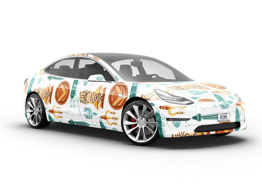 Atlas Pillars Greco Roman Vehicle Vinyl Wrap