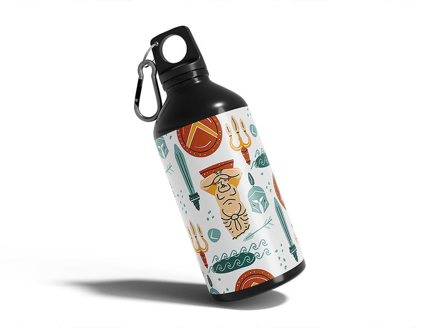 atlas pillars greco roman Water Bottle DIY Stickers