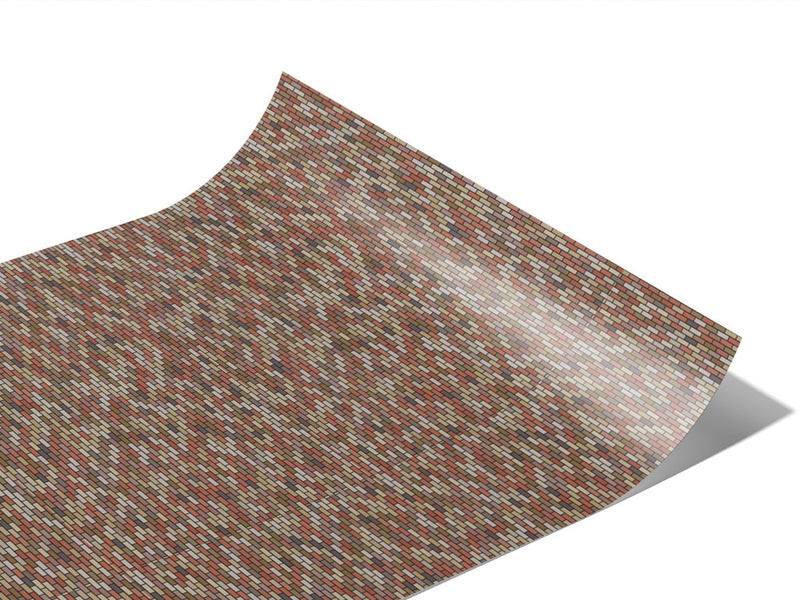 Auburn  Brick Vinyl Wraps~Rwraps Series 914 Digitally Printed Vinyl Wrap~1