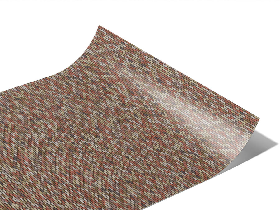 Auburn  Brick Vinyl Wraps~Rwraps Series 914 Digitally Printed Vinyl Wrap~1