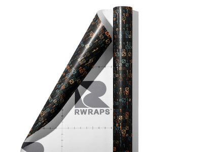 Auburn Matrix Technology Wrap Film Sheets~Rwraps Series 914 Auburn Matrix Technology Scrolled Sheet~4