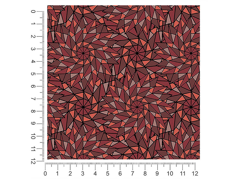 auburn star stained glass 1ft x 1ft Craft Sheets