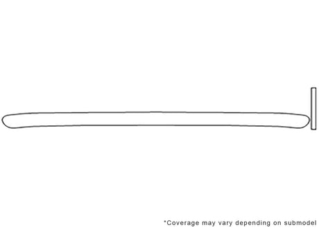 90 3M Clear Bra Bumper Precut PPF Diagram