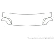 90 3M Clear Bra Hood Precut PPF Diagram