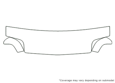 90 Avery Dennison Clear Bra Hood Precut PPF Diagram