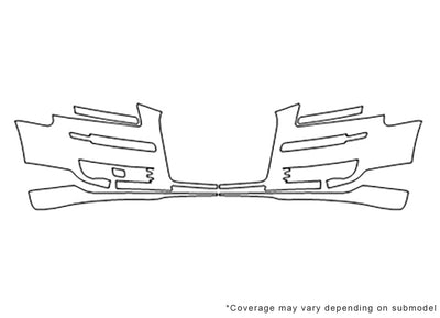 a3 3M Clear Bra Bumper Precut PPF Diagram