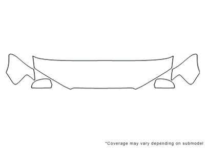 a3 Avery Dennison Clear Bra Hood Precut PPF Diagram