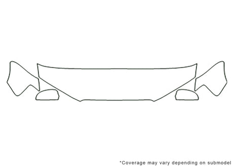 a3 Avery Dennison Clear Bra Hood Precut PPF Diagram