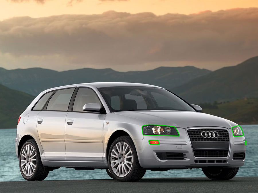 audi a3 2006-2008 Headlight Protection Installation Location
