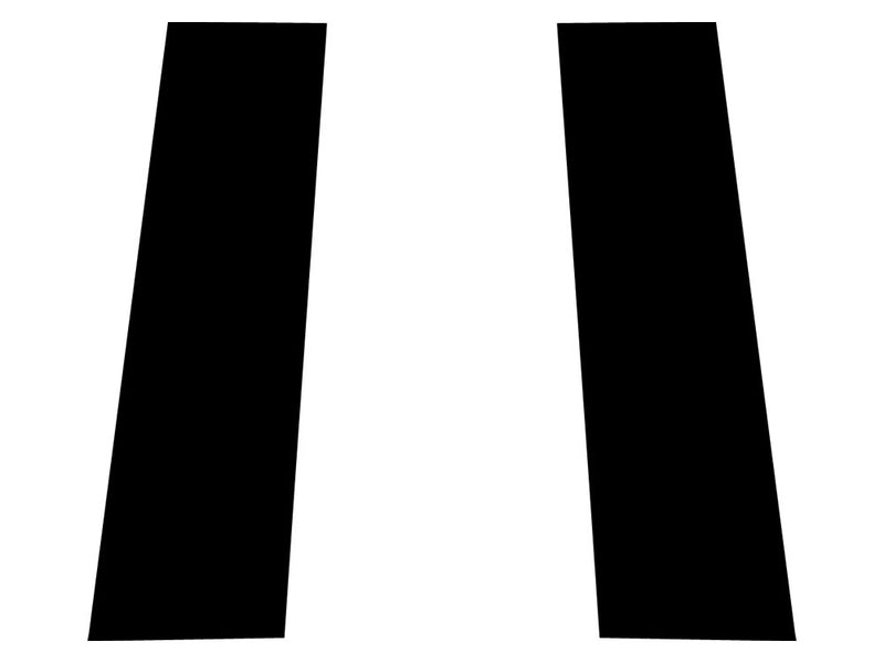 audi a3 2006-2013 (2 door) Matte Black Pillar Trim Diagram