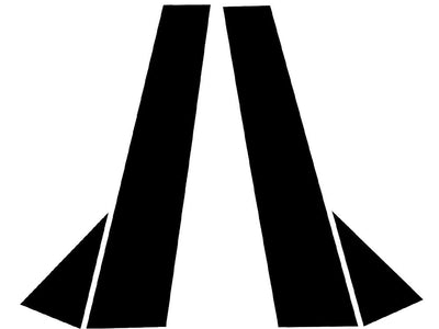 audi a3 2006-2013 (4 door) Carbon Fiber Pillar Trim Diagram