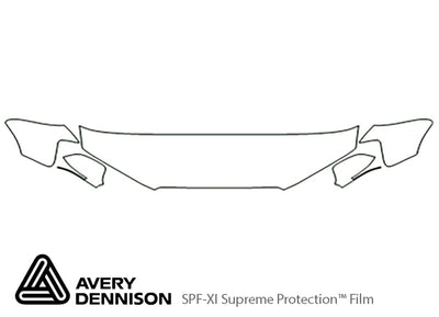 a3 Avery Dennison Clear Bra Hood Precut PPF Diagram