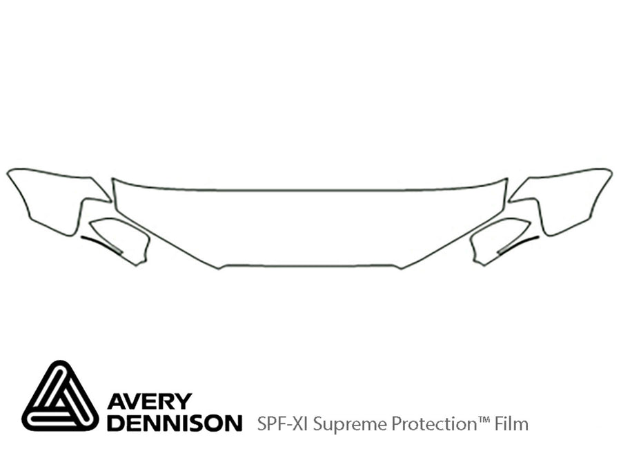 a3 Avery Dennison Clear Bra Hood Precut PPF Diagram