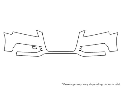 a3 Avery Dennison Clear Bra Bumper Precut PPF Diagram