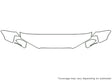 a3 3M Clear Bra Hood Precut PPF Diagram