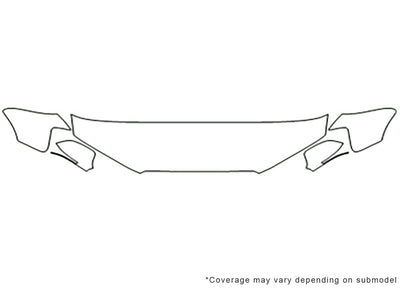 a3 Avery Dennison Clear Bra Hood Precut PPF Diagram