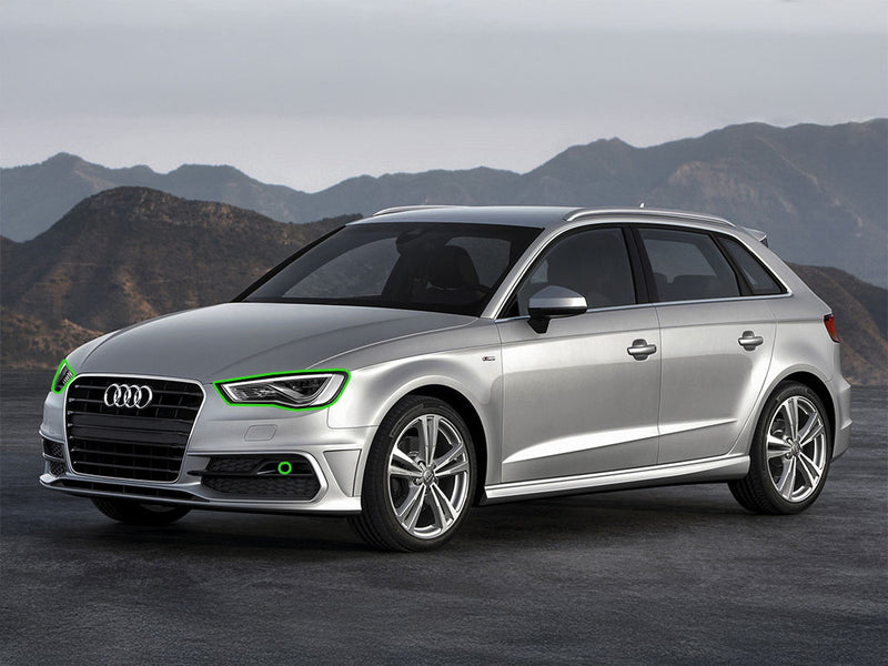 audi a3 2009-2013 Headlight Protection Installation Location