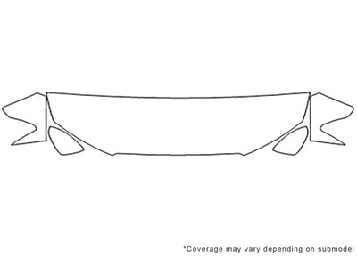 a3 Avery Dennison Clear Bra Hood Precut PPF Diagram