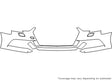 a3 3M Clear Bra Bumper Precut PPF Diagram
