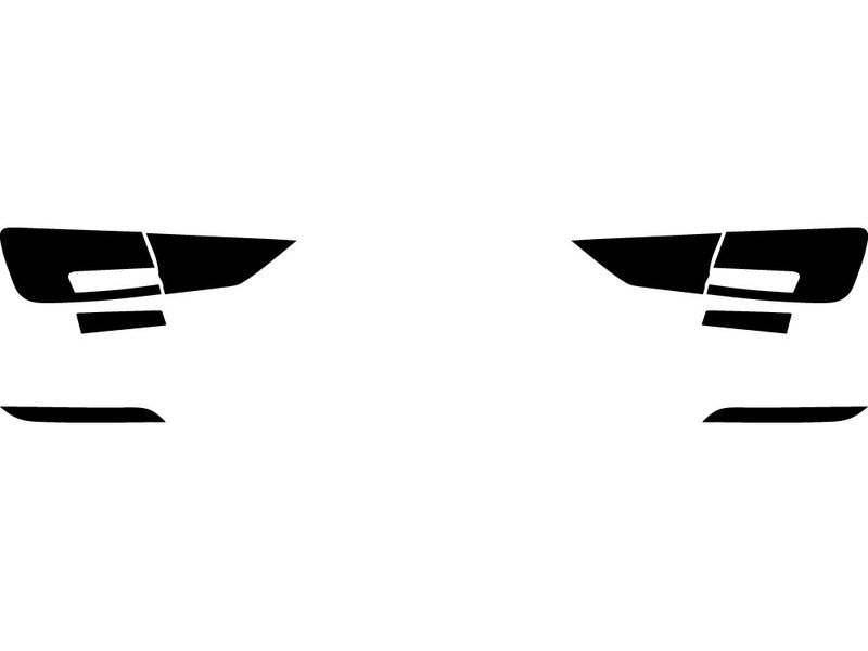 a3 (sedan / convertible) Precut Tail Light Tint Diagram