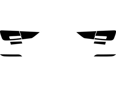 a3 (sedan / convertible) Precut Tail Light Tint Diagram