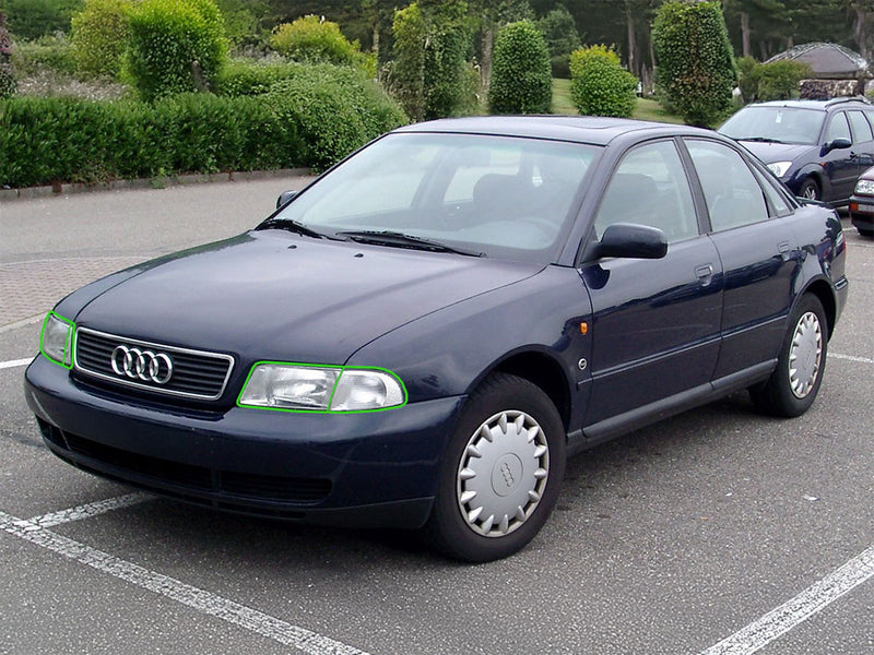 audi a4 1996-1998 (sedan) Headlight Protection Installation Location