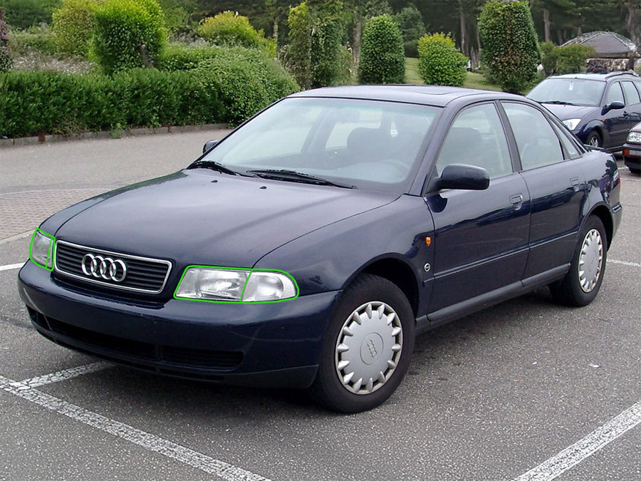 audi a4 1996-1998 (sedan) Headlight Protection Installation Location