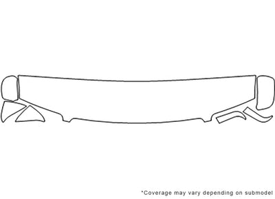 a4 Avery Dennison Clear Bra Hood Precut PPF Diagram