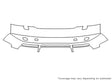 a4 3M Clear Bra Bumper Precut PPF Diagram