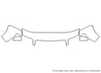 a4 3M Clear Bra Hood Precut PPF Diagram