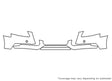 a4 3M Clear Bra Bumper Precut PPF Diagram