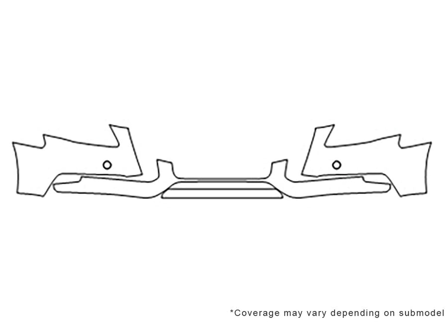 a4 3M Clear Bra Bumper Precut PPF Diagram