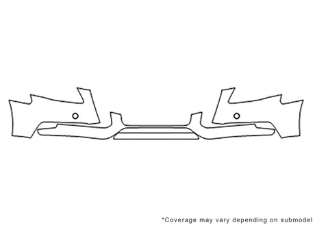 a4 Avery Dennison Clear Bra Bumper Precut PPF Diagram
