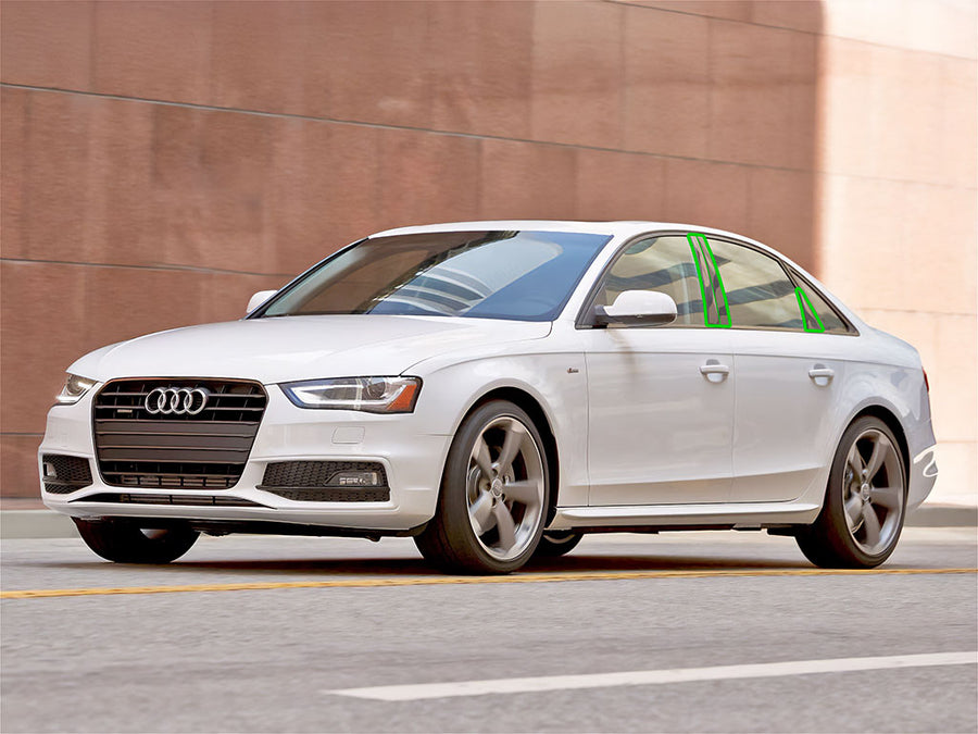 audi a4 2009-2016 (sedan) Pillar Post Trim Installation Location