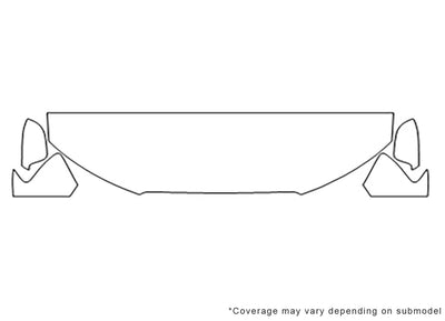 a4 Avery Dennison Clear Bra Hood Precut PPF Diagram