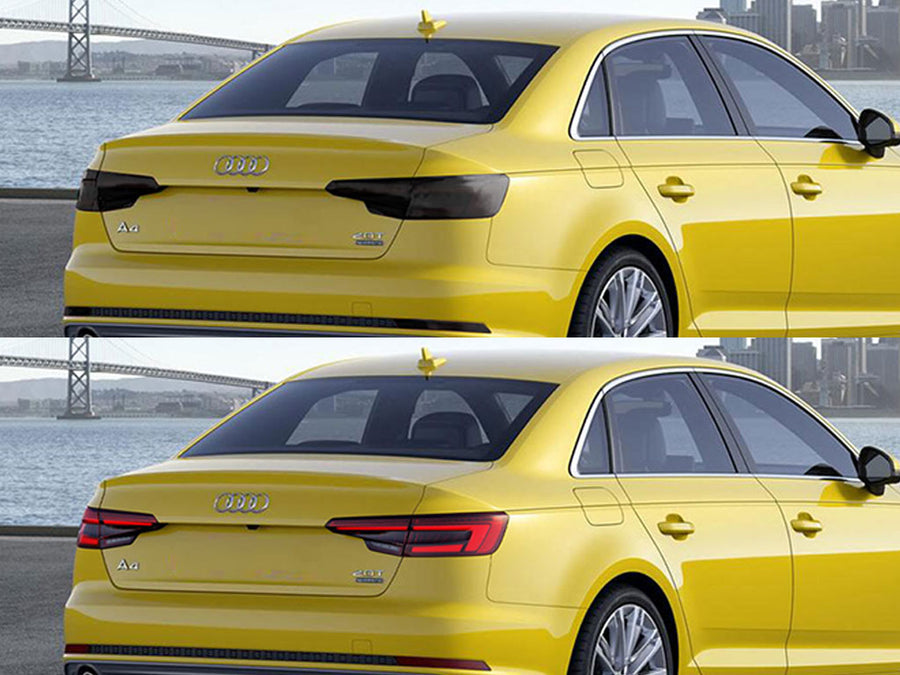 a4 (sedan) Before and After Smoked Taillights