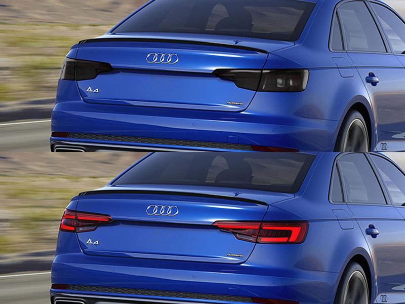 a4 (sedan) Before and After Smoked Taillights