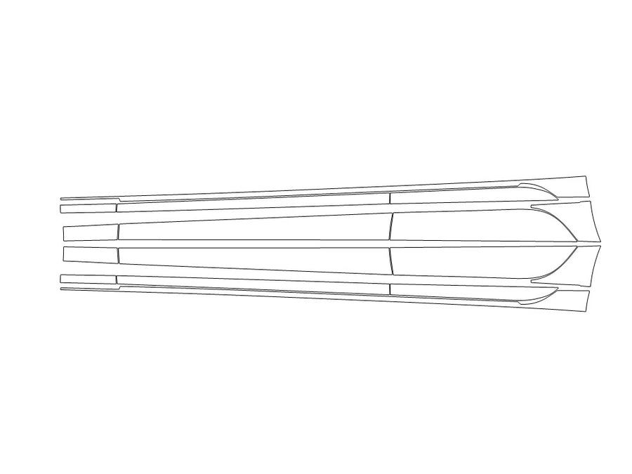 a4 Avery Dennison Clear Bra Door Cup Precut PPF Diagram