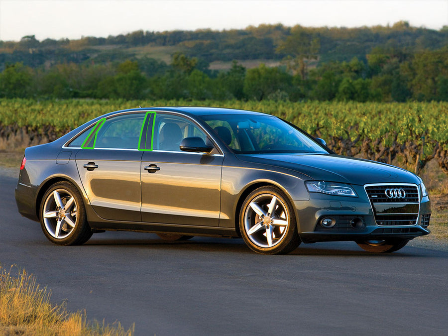 audi a4 2002-2008 (sedan - wagon - allroad) Pillar Post Trim Installation Location