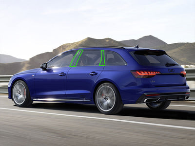 audi a4 2020-2023 (wagon - allroad) Pillar Post Trim Installation Location