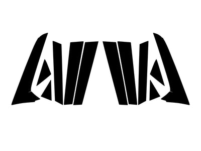 audi a4 2020-2023 (wagon - allroad) Camo Pillar Trim Diagram